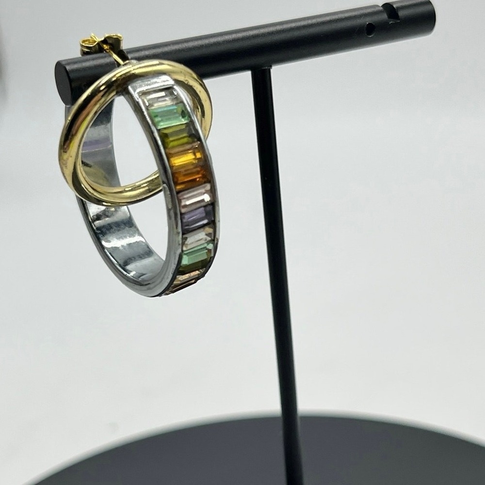 Demarson Galaxy Collection Crystal Single Earring Hoop Pierced Replacement‎